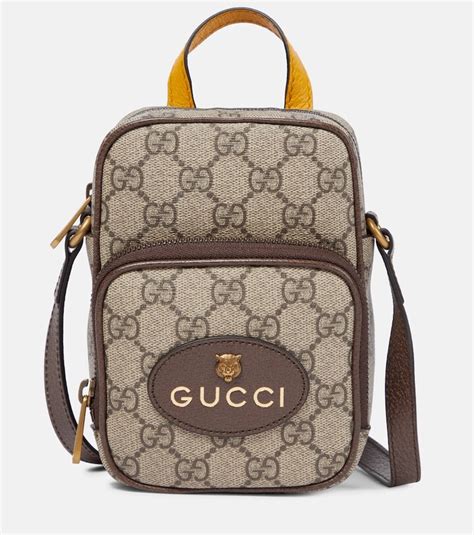 gucci supreme black crossbody|Gucci neo vintage crossbody bag.